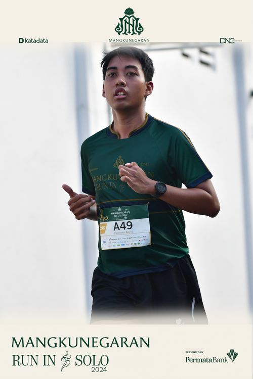 Race photo from Mangkunegaran Run 2024