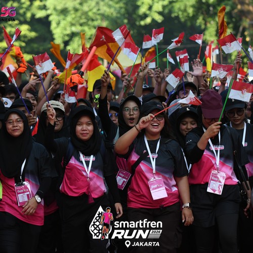 Race photo from SMARTFREN RUN 2026
