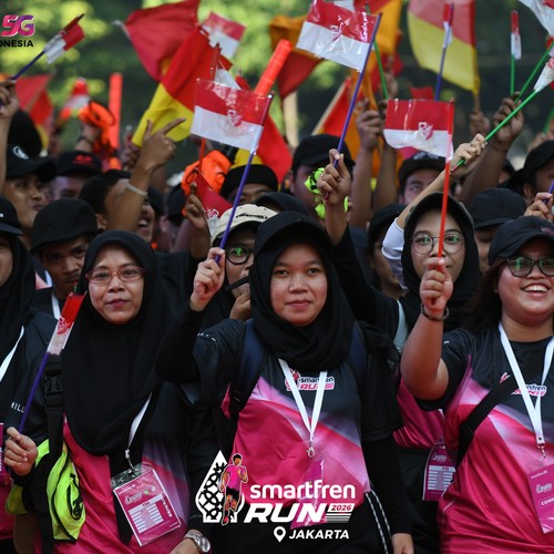 Race photo from SMARTFREN RUN 2026
