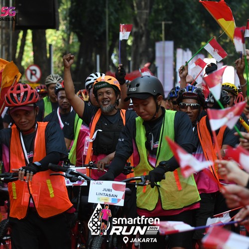 Race photo from SMARTFREN RUN 2026