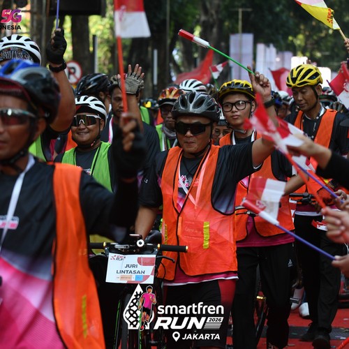 Race photo from SMARTFREN RUN 2026