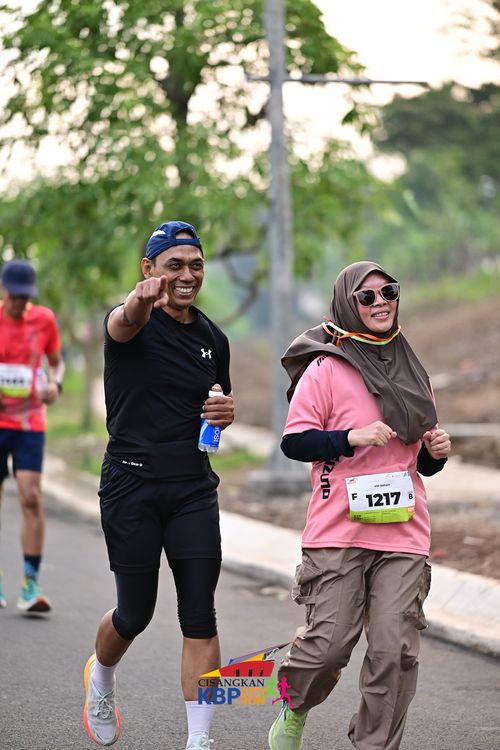 Race photo from CISANGKAN KBP CITY RUN 2025