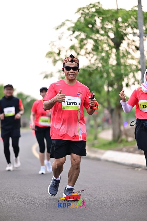 Race photo from CISANGKAN KBP CITY RUN 2025
