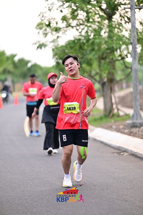 Race photo from CISANGKAN KBP CITY RUN 2025