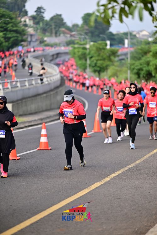 Race photo from CISANGKAN KBP CITY RUN 2025