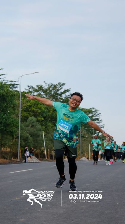 Race photo from Arutmin Borneo Run 2024