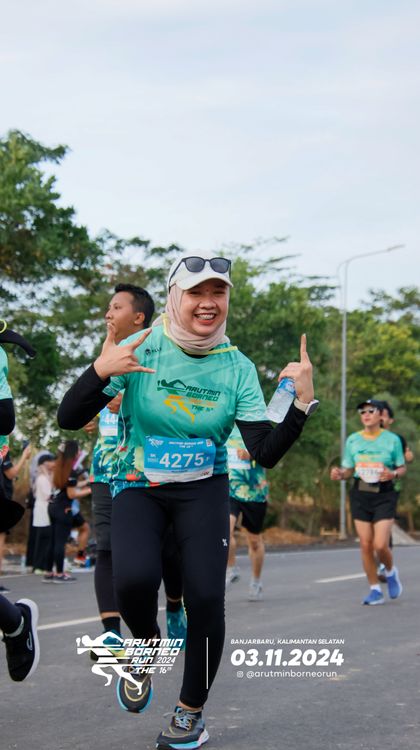 Race photo from Arutmin Borneo Run 2024