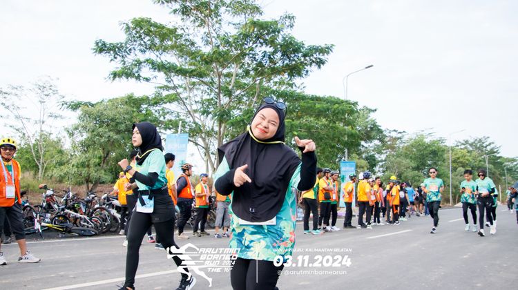 Race photo from Arutmin Borneo Run 2024
