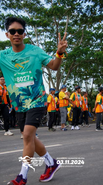 Race photo from Arutmin Borneo Run 2024