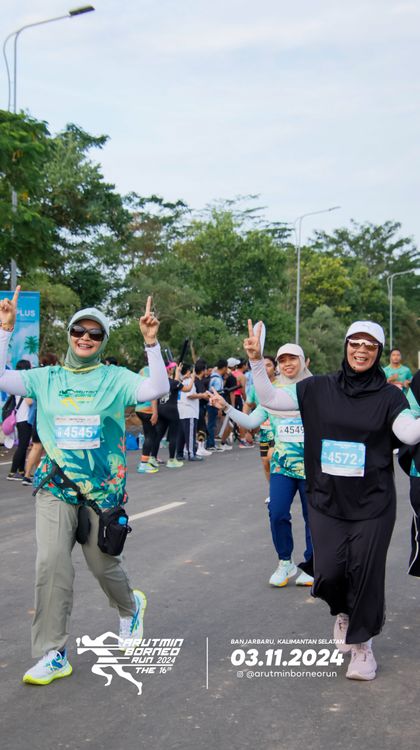 Race photo from Arutmin Borneo Run 2024