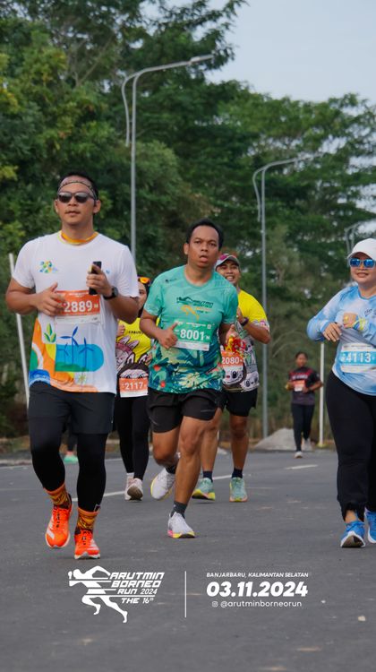 Race photo from Arutmin Borneo Run 2024