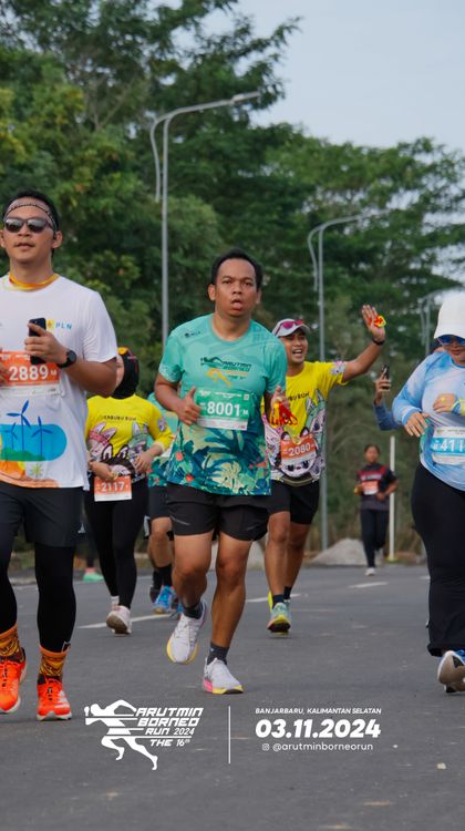 Race photo from Arutmin Borneo Run 2024