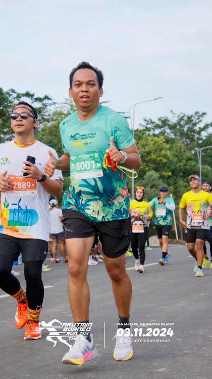 Race photo from Arutmin Borneo Run 2024