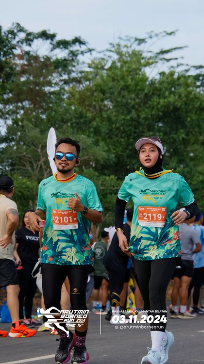 Race photo from Arutmin Borneo Run 2024