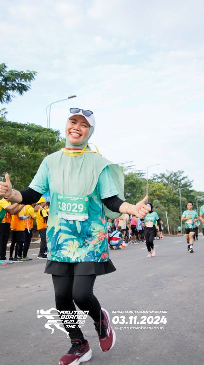 Race photo from Arutmin Borneo Run 2024