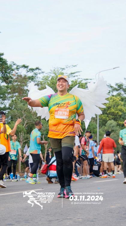 Race photo from Arutmin Borneo Run 2024