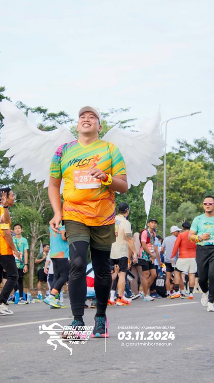 Race photo from Arutmin Borneo Run 2024