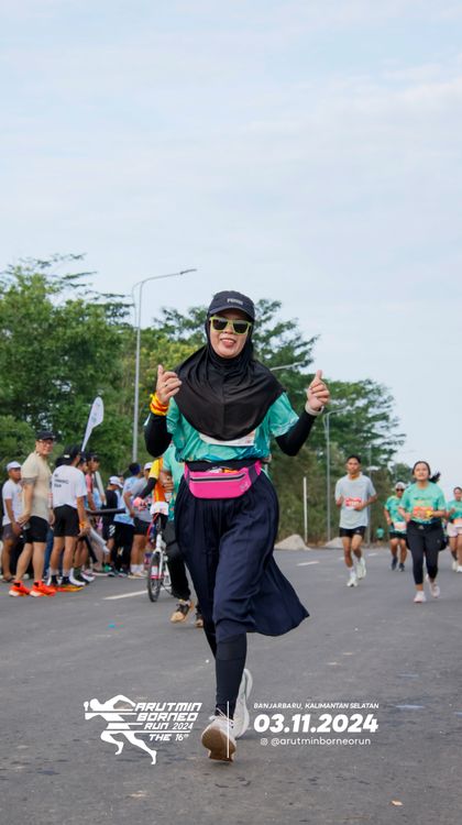 Race photo from Arutmin Borneo Run 2024