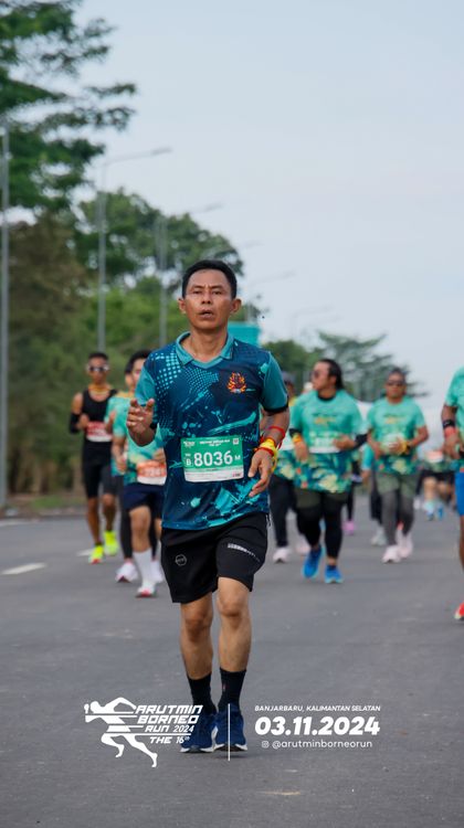 Race photo from Arutmin Borneo Run 2024