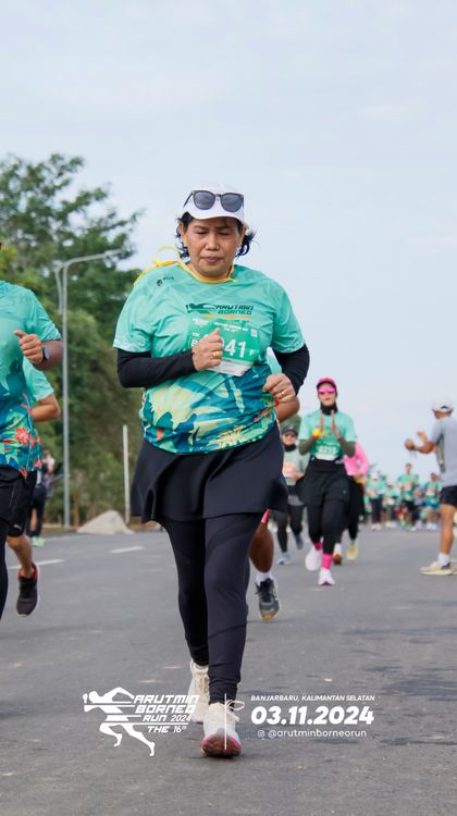 Race photo from Arutmin Borneo Run 2024