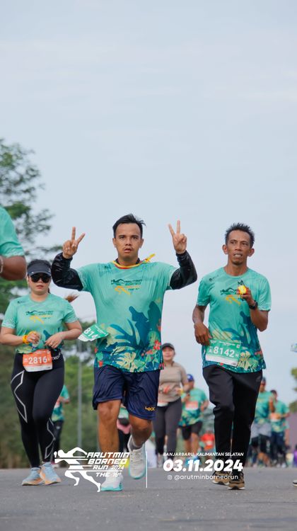 Race photo from Arutmin Borneo Run 2024