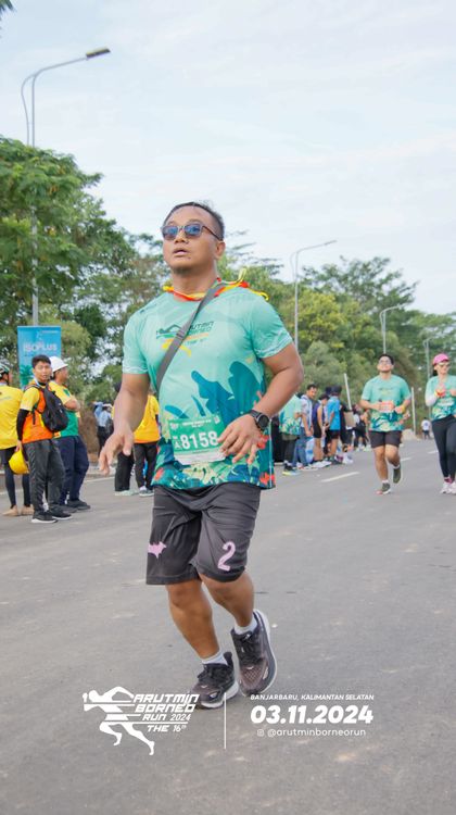 Race photo from Arutmin Borneo Run 2024