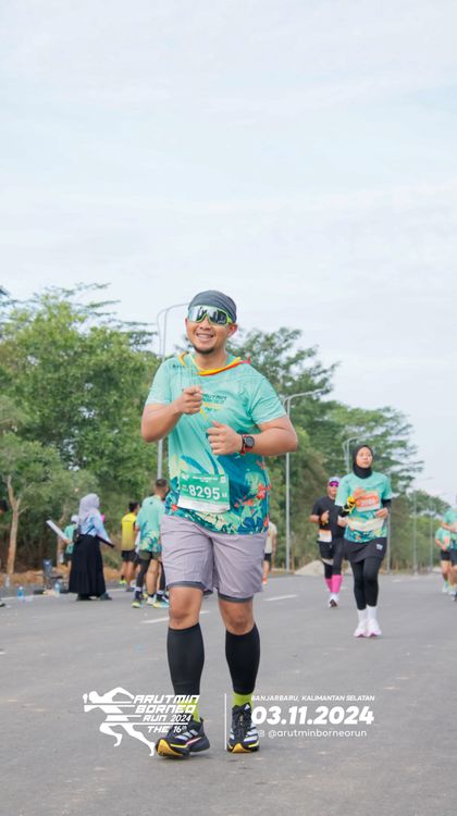 Race photo from Arutmin Borneo Run 2024