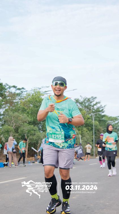 Race photo from Arutmin Borneo Run 2024