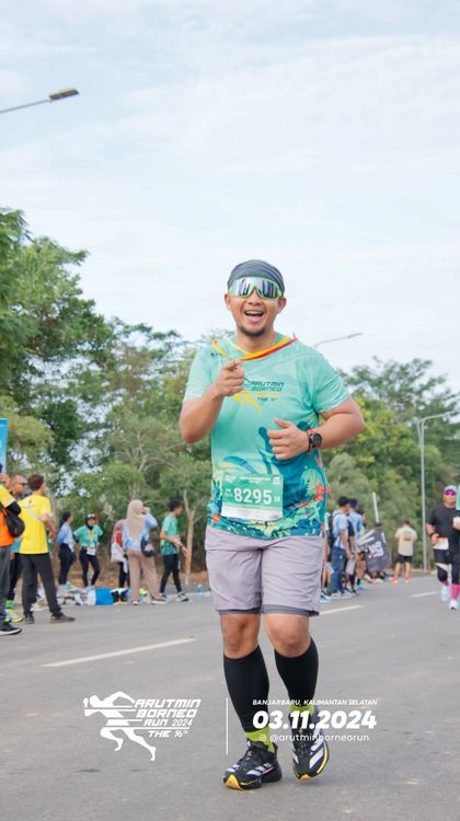 Race photo from Arutmin Borneo Run 2024