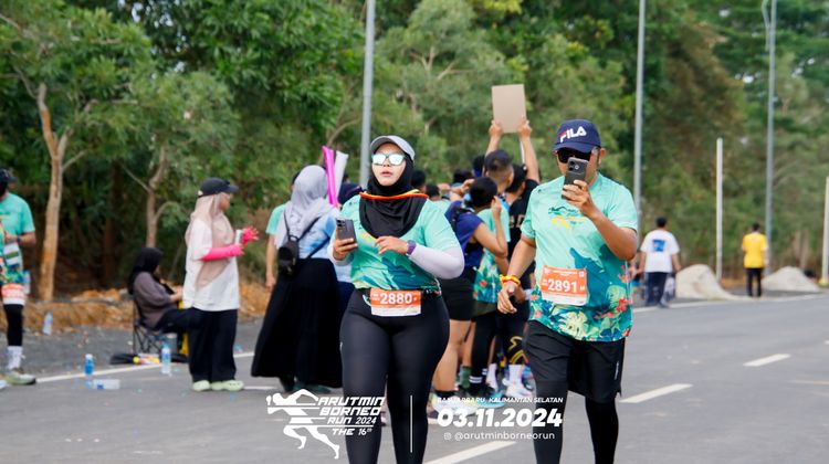 Race photo from Arutmin Borneo Run 2024