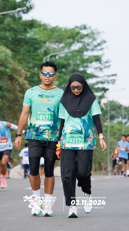 Race photo from Arutmin Borneo Run 2024