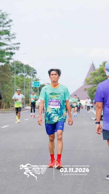 Race photo from Arutmin Borneo Run 2024