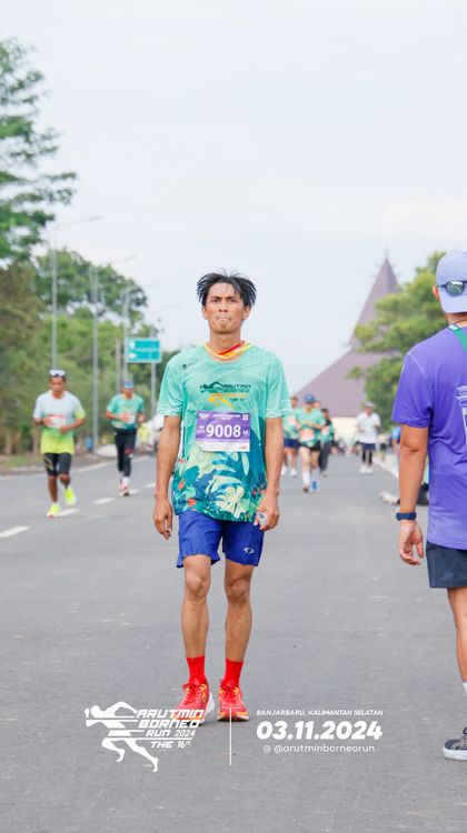 Race photo from Arutmin Borneo Run 2024
