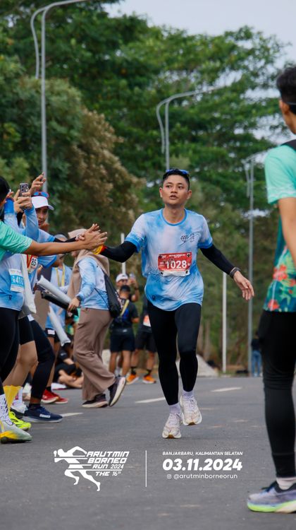 Race photo from Arutmin Borneo Run 2024