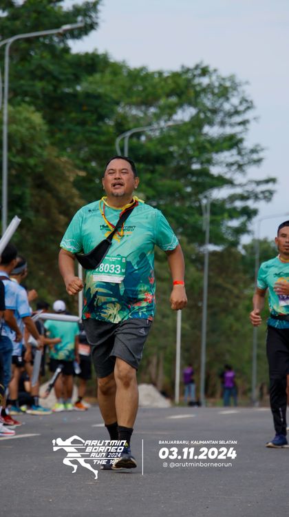 Race photo from Arutmin Borneo Run 2024