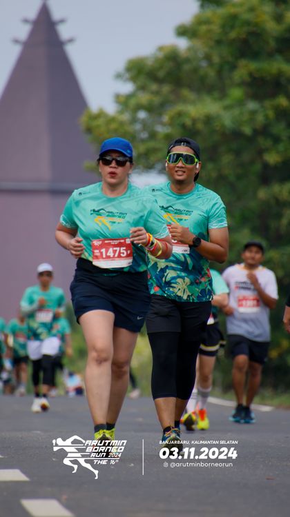 Race photo from Arutmin Borneo Run 2024