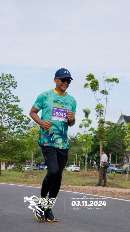 Race photo from Arutmin Borneo Run 2024