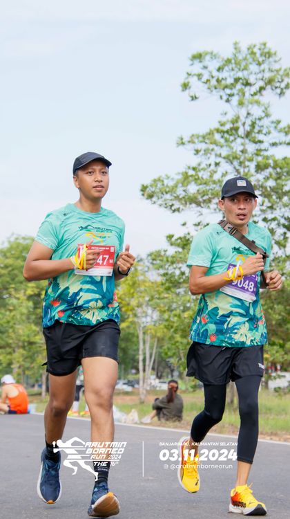 Race photo from Arutmin Borneo Run 2024