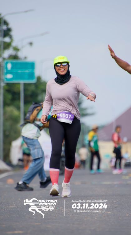 Race photo from Arutmin Borneo Run 2024