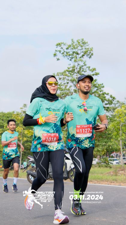 Race photo from Arutmin Borneo Run 2024