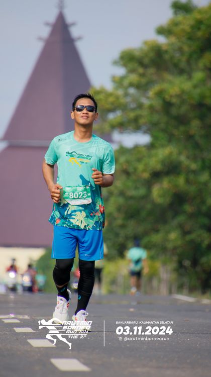 Race photo from Arutmin Borneo Run 2024