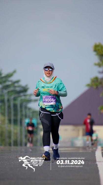 Race photo from Arutmin Borneo Run 2024