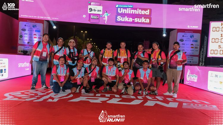 Race photo from Smartfren Run 2025 