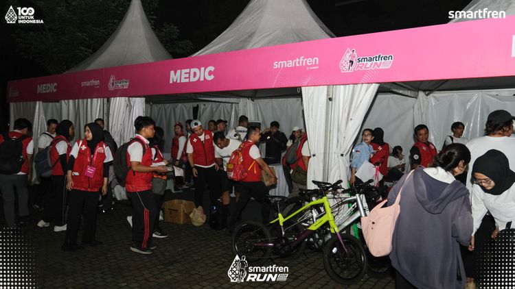 Race photo from Smartfren Run 2025 