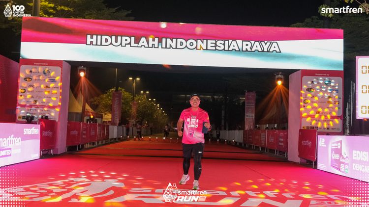 Race photo from Smartfren Run 2025 