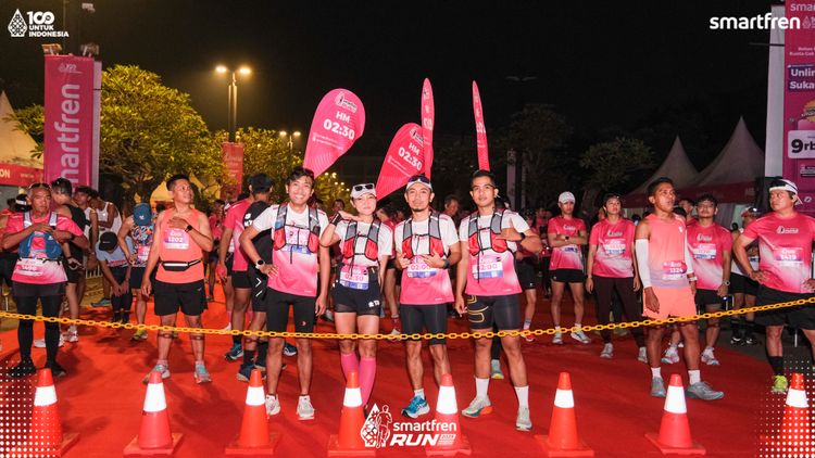 Race photo from Smartfren Run 2025 
