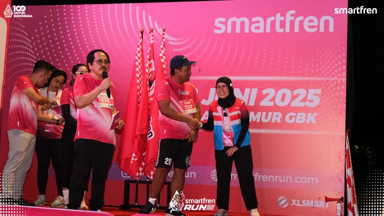 Race photo from Smartfren Run 2025 
