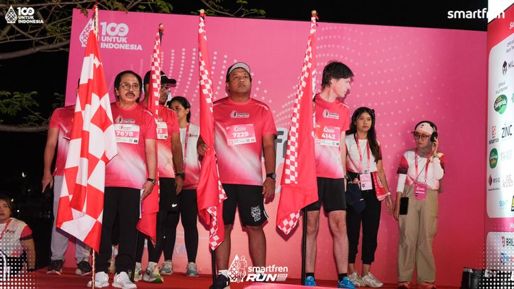 Race photo from Smartfren Run 2025 