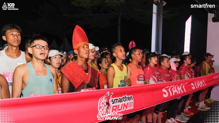 Race photo from Smartfren Run 2025 