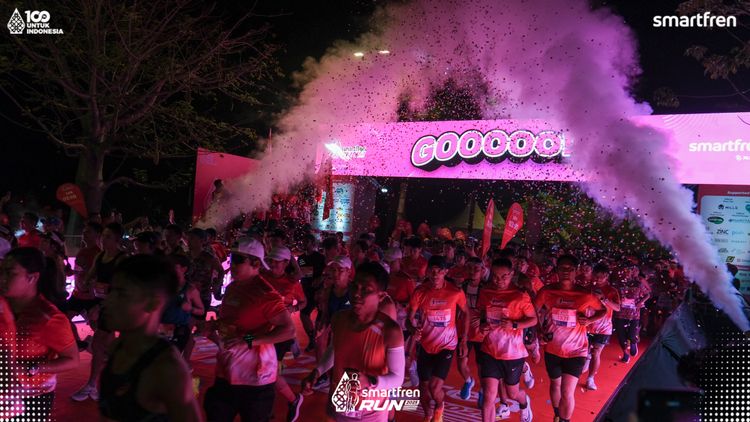 Race photo from Smartfren Run 2025 